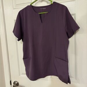 Mandala scrub top; purple